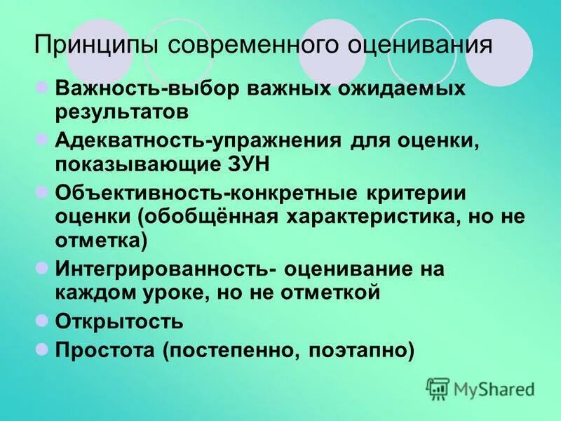 объективностью оценивания образовательных результатов