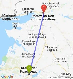 Тихорецк ейск расстояние