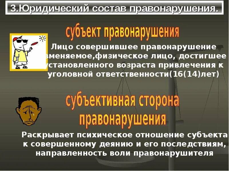 Вопросы по субъект преступлений