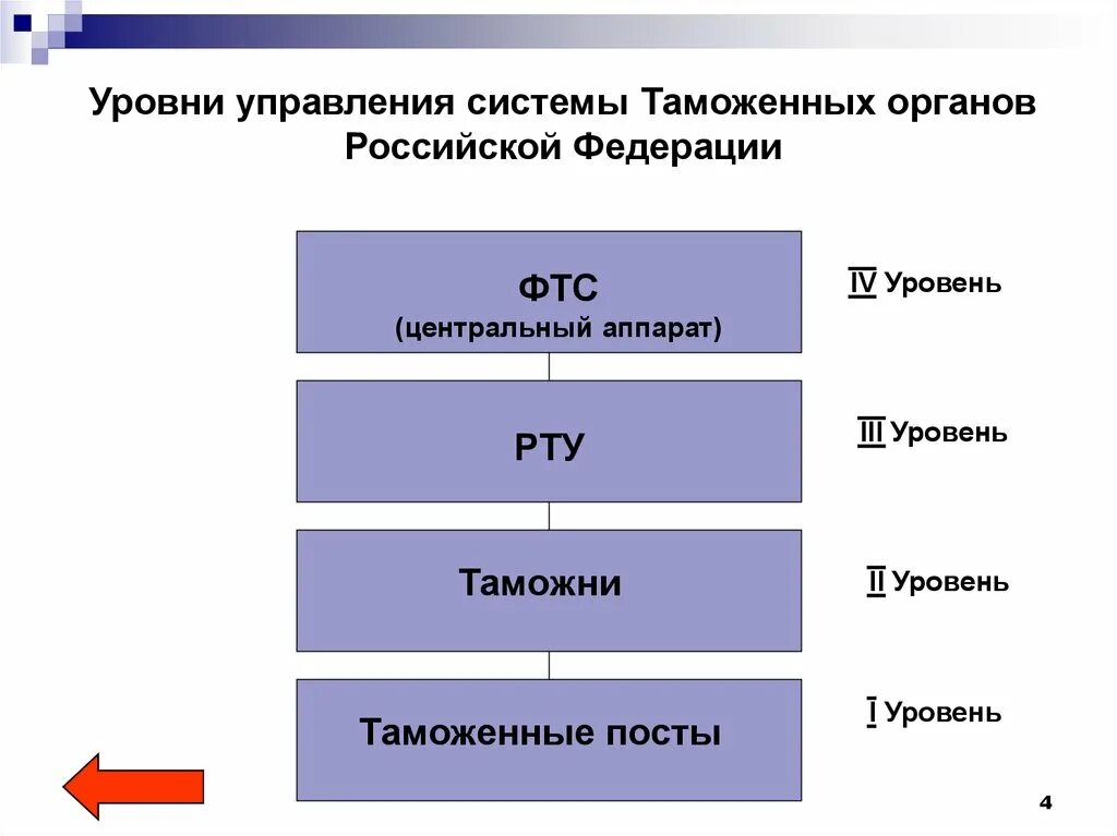 Организация таможенного управления. Система таможенных органов РФ схема. ФТС РФ структура таможенных органов. Схема системы управления таможенными органами. Система таможенных органов 4 уровня.