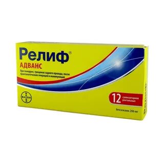 Свечи релиф кровоостанавливающие