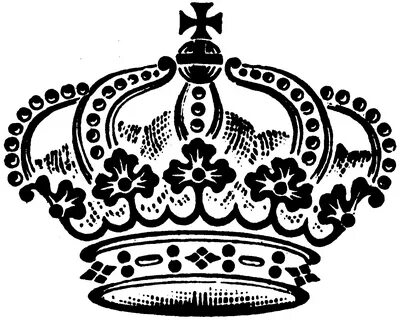Корона черно белая
