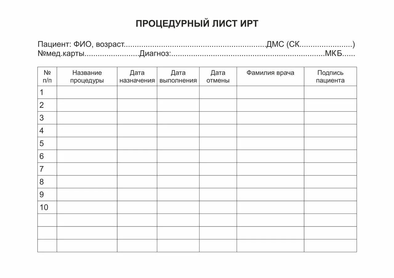 Образец приема врача. Процедурный лист лист врачебных назначений. Лист назначений в процедурный кабинет. Процедурный лист бланк образец. Процедурный лист лист врачебных назначений образец.