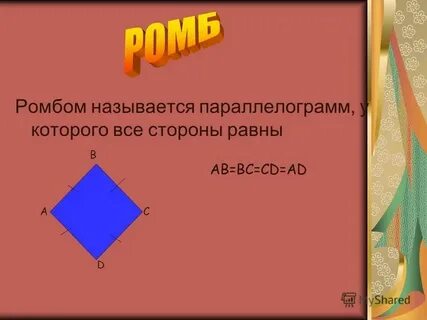 Как называется ромб у которого углы прямые