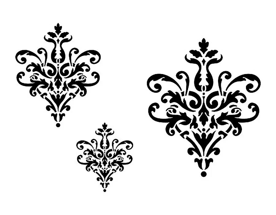 Векторный орнамент. Трафарет узор. Трафареты цветов для декора. Орнамент. Орнамент образцы.