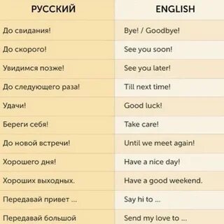 Фразы приветствия