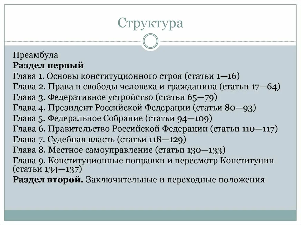 Основы главы 6. Структура преамбулы. Первая глава основы конституционного строя. Глава 1. основы конституционного строя (статьи 1–16) функции. Преамбула основы конституционного строя.