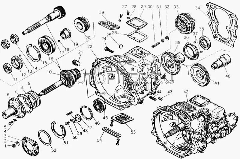 Камаз коробка устройство. КАМАЗ КПП 152 СХА С делителм. КПП КАМАЗ 152.1700156. Вал делителя КАМАЗ 152 КПП. Сальники делителя КПП 152 КАМАЗ.