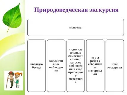 Формы экологических экскурсий