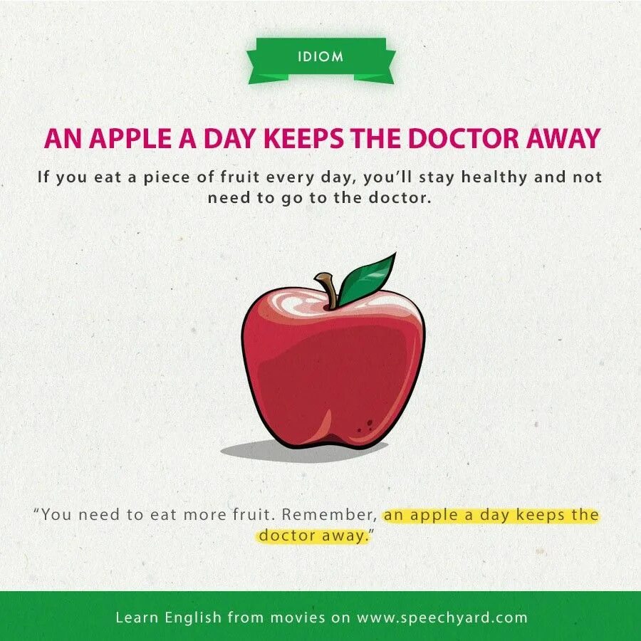 An apple a day перевод. Идиомы Apple. Идиомы в английском Apple. Идиомы в английском языке про яблоко. Bad Apple идиома.