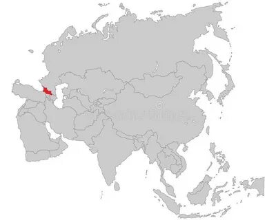 Карта азии с границами