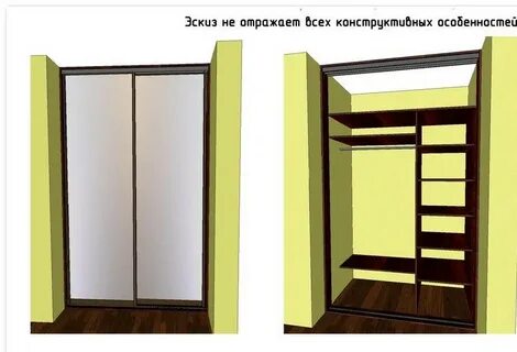 Как самому встроен шкаф