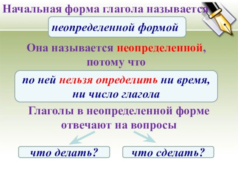 Работа глагол неопределенной формы. Как понять начальную форму глагола. начальная форма глагола и неопределенная форма глагола. как определяется начальная форма глагола. на какие вопросы отвечает начальная форма глагола.