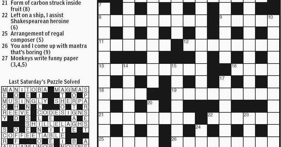 Solve the crossword