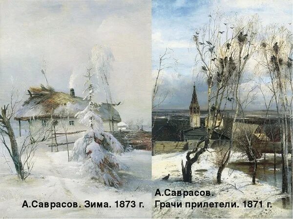 Произведения алексея саврасова. Саврасов Грачи прилетели.