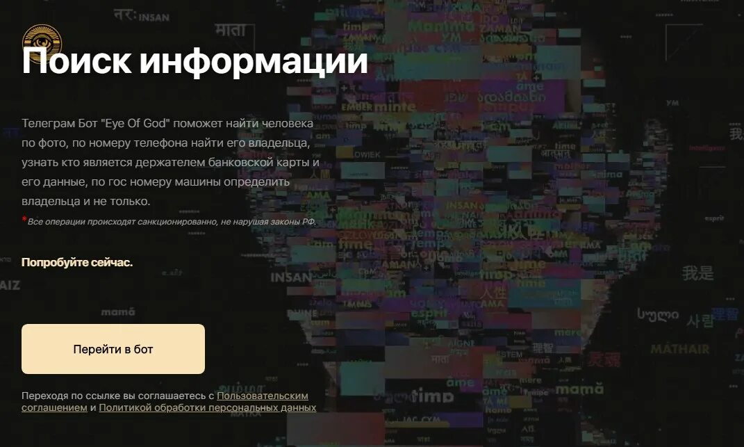 Как работает бот глаз бога. Глаз Бога телеграм. Глаз Бога телеграмм бот. Программа око Бога. Глаз Бога программа для поиска.