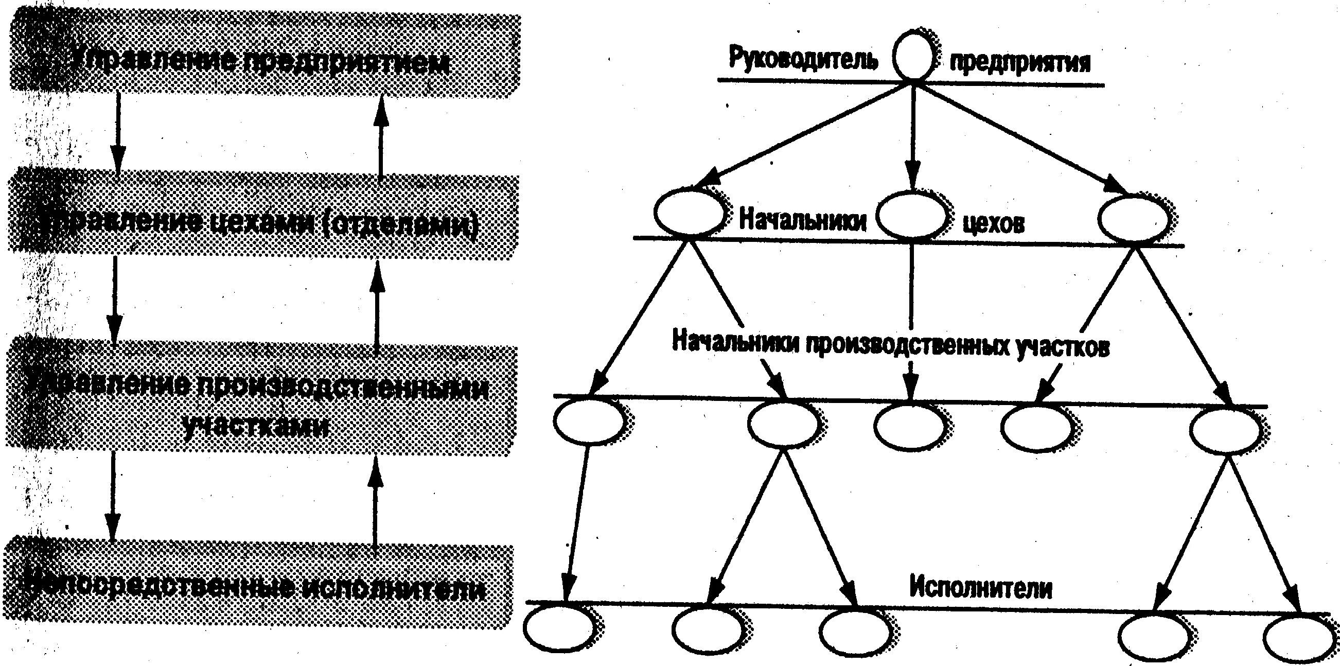 К иерархическим структурам управления относятся