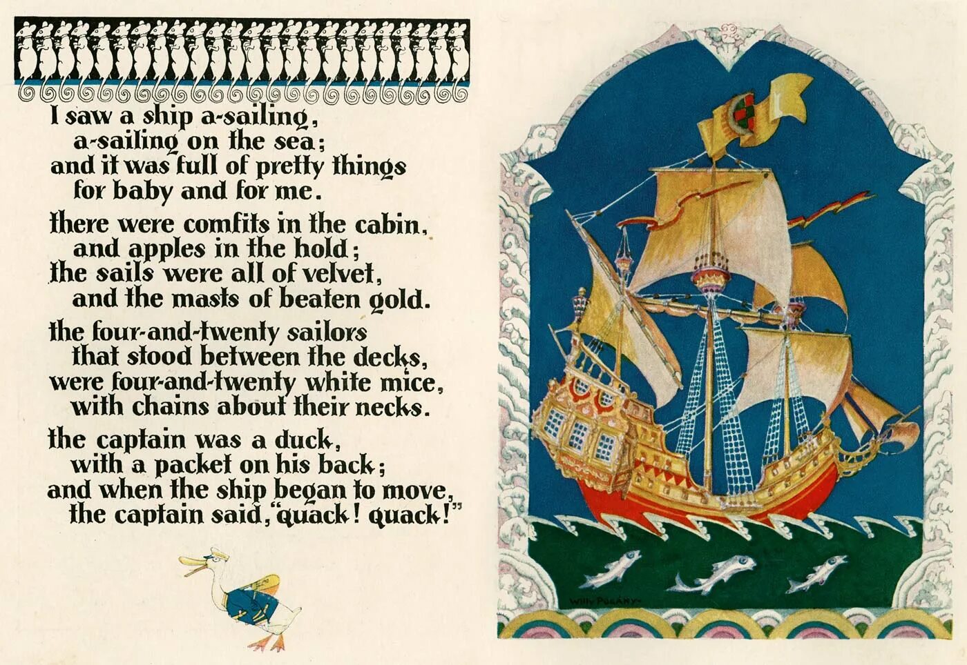 I saw a ship a Sailing. Переводится ship. Sea Rhymes. The once on the ship текст.