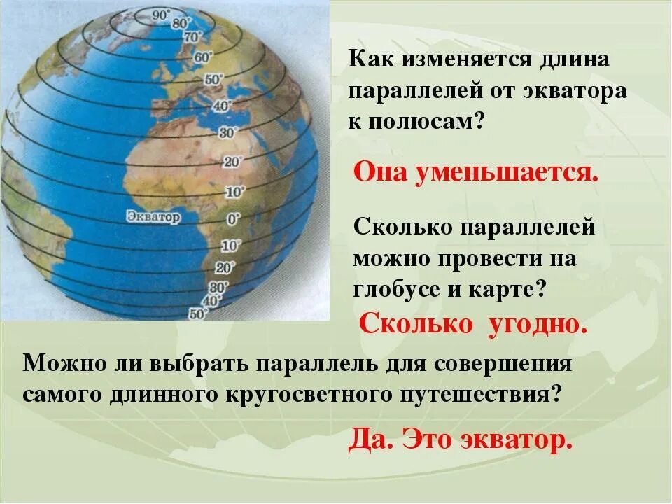 Через сколько градусов проведены меридианы