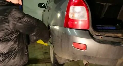 Снимаем задний бампер калина хэтчбек