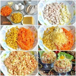 Кукуруза яйцо корейская морковь