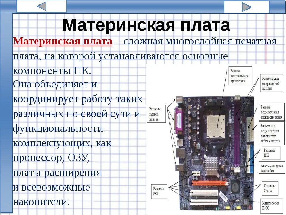 Материнская плата процессор оперативная подобрать. Материнская плата с оперативной памятью. Основные компоненты материнской платы. Процессор материнка и оперативка. Материнская плата с процессором ОЗУ.