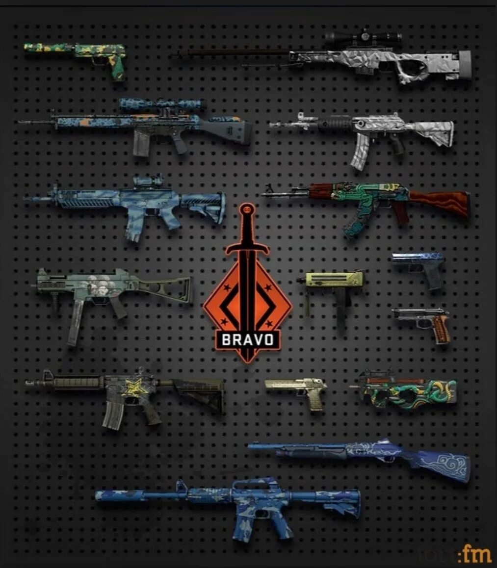 Все скины cs go. Counter-Strike Global Offensive оружие. Контр страйк go оружие. Кейс Браво CS go оружия. Коллекция Браво КС го.