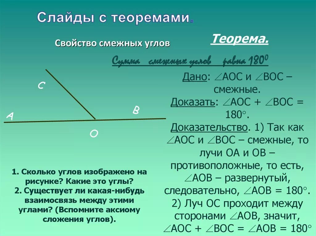 Доказать свойства смежных углов. Синус смежного угла равен. Смежные углы определение и свойства. Как определить смежные углы. Как понять что углы смежные.