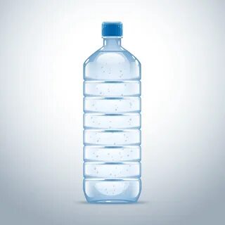 Бутылка с водой стоит 1