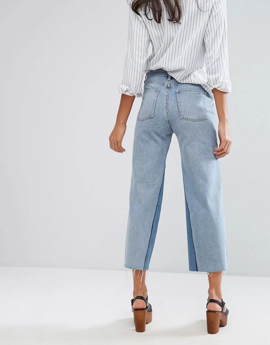 Wide leg джинсы это. Джинсы wide Leg h&m. Широкие укороченные джинсы женские. Улолченный джинсы широкие. Широкие укороченные прямые джинсы.
