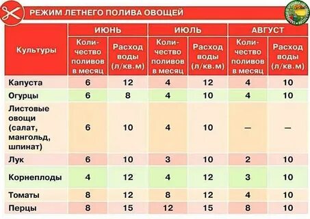 Сколько литров надо на растения