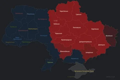 Воздушная карта украины