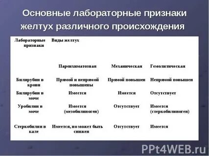 Моча при желтухе