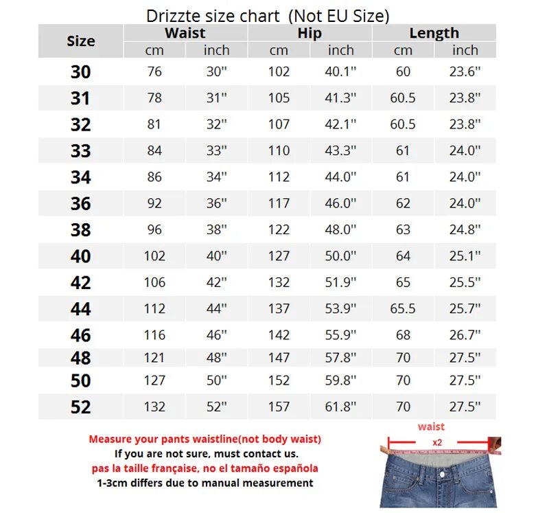 Маркировка джинсов по размерам мужские Drizzte Winter Brown Flannel Warm Men Jeans for Big and Tall Plus Size 40 42 44