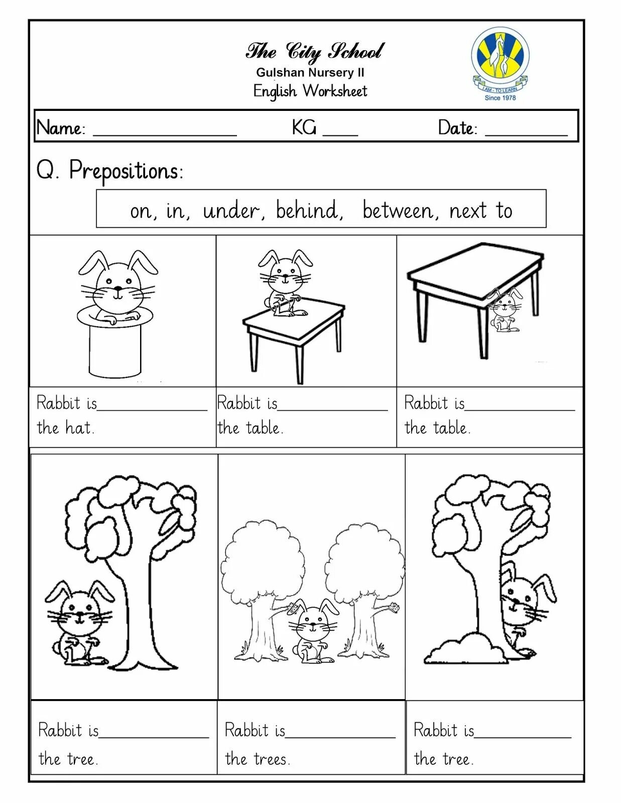 Prepositions elementary