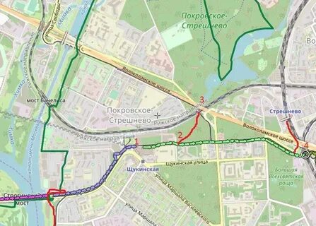 Покровское стрешнево парк как добраться на метро