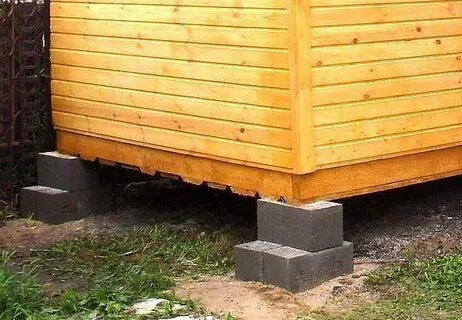 Фундамент под бытовку