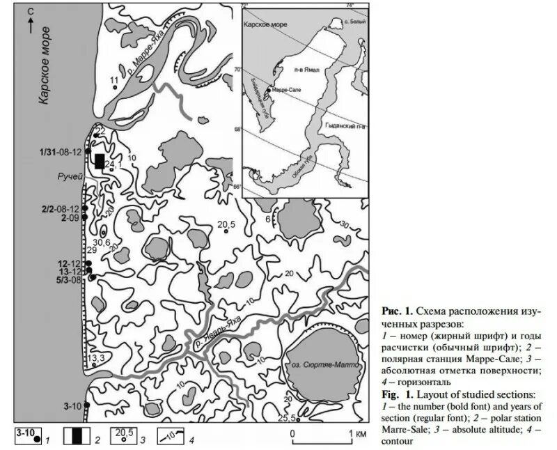 Криолитогенез. Полярная предел. Климатический пояс зоны тундры. Полярная предел. Принтер на полярных координатах.