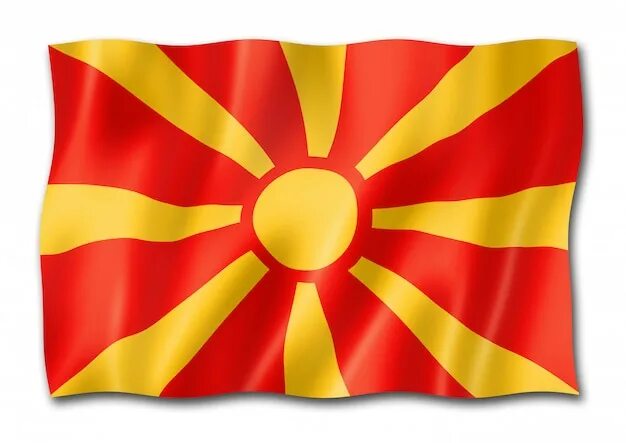Флаг Северной Македонии 60х90 см с люверсами - купить Флаг по выгодной цене в ин