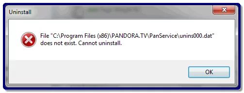 Cannot uninstall
