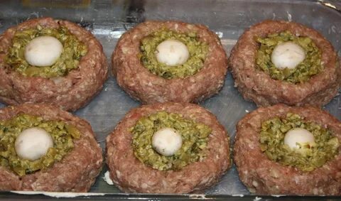 Медальоны из фарша в духовке