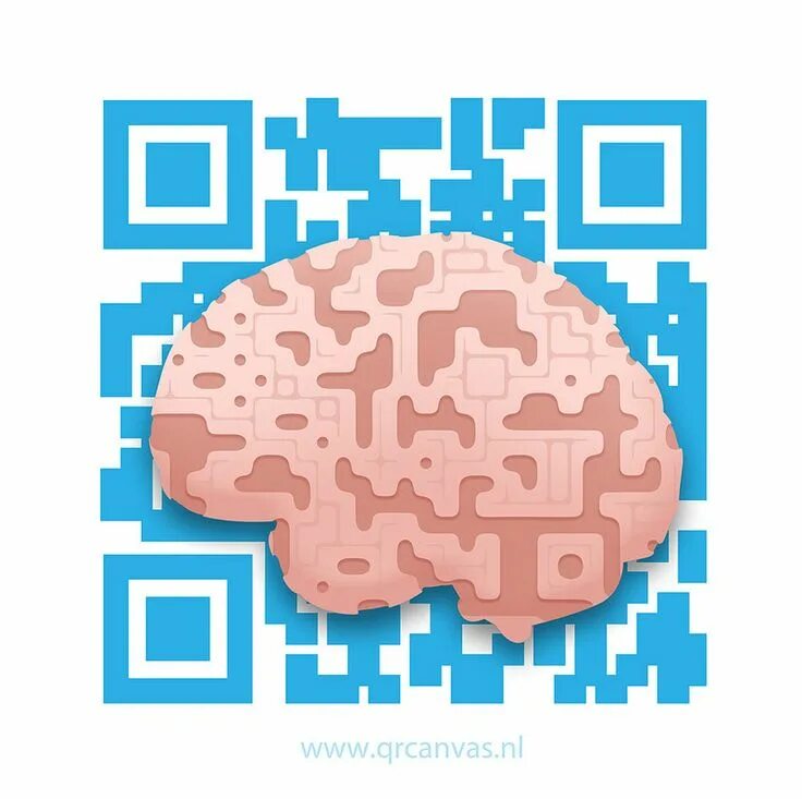 Мозг QR. Brain code QR код. QR арт. QR код Canva на IOS.