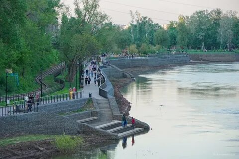 Набережная реки урал в оренбурге