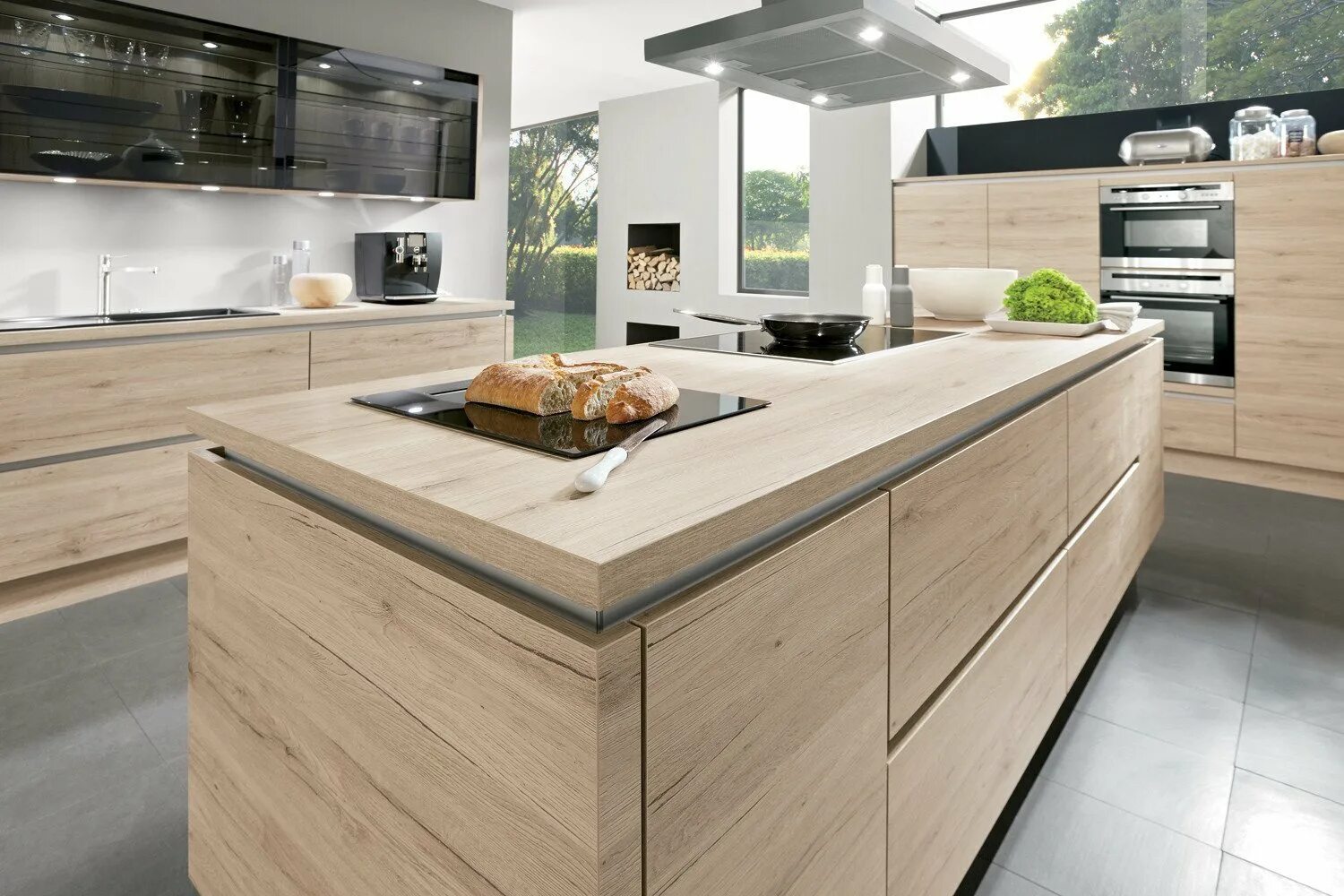 Кухня шпонированная. Кухни деревянные современные. Кухня из дерева. Кухня итальянская riva. Современная кухня под дерево.