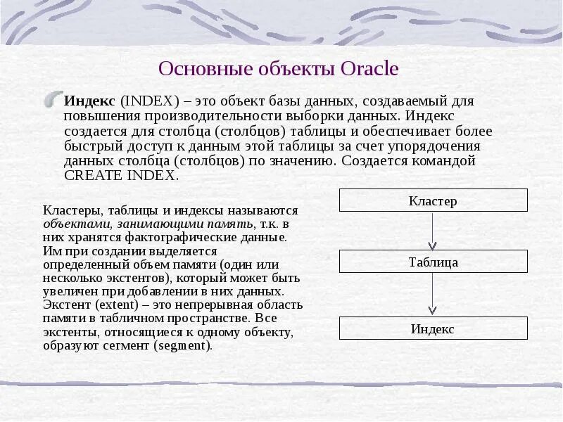 Типы индексов
