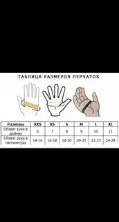 Размер перчаток краги