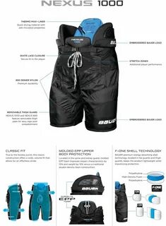 Размеры шорт хоккейных bauer