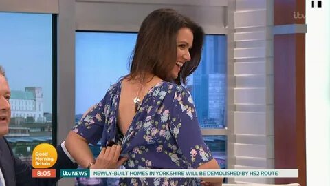 Susanna Reid flashed her bare back on today's Good Morning BritainCred...