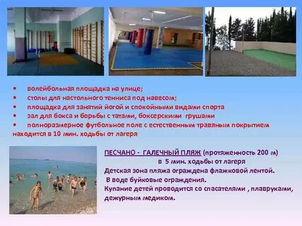 Оздоровительно спортивном лагере относятся