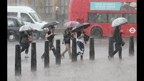 The weather is awful it started raining